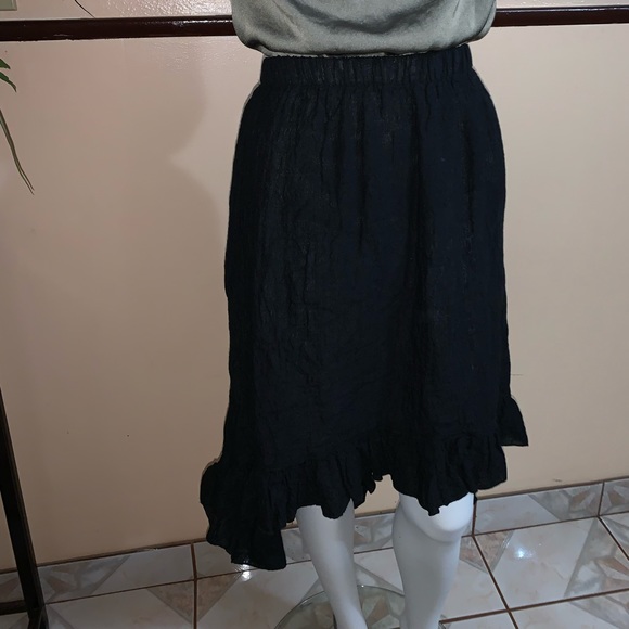 linen ruffle skirt Goddess Gear 100% organic - Picture 3 of 5